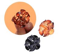 PLAFOPE 24 pezzi Clip per Mini Artiglio Forate Nero e Marrone Molletta Piccola Resistente con Denti Regolabili Pinze Parrucchiere per Donne e Ragazze Accessori Styling Facili Indossare