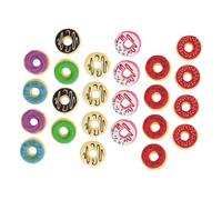 PLAFOPE 24 pezzi Gomme Forma di Ciambella per Gommine Colorate Divertenti per Ragazzi e Ragazze Cancelline Morbide e Facili da Usare per Scuola e Feste