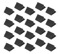 PLAFOPE 24 Pezzi Supporto, Carte da Triangolare in Poker per Plastica Nera Clip in Metallo lo Base Allargata Previene Spostamento delle Carte per Serate in Famiglia