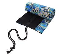 PLAFOPE 24fori Borsa Cotone e Lino Organizzatore Penne Roll-up Slot Per Colori Design e Spazioso Per e Studenti