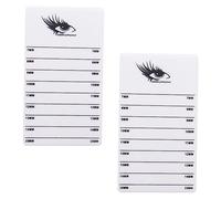 PLAFOPE 2pezzi Acrylic Eyelash Extension Display Boards Grafting Eyelash Organizer for Beauty Salons and Personal Use Easy to Clean and Durable Storage