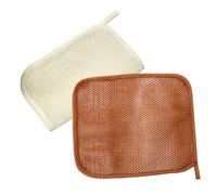 PLAFOPE 2pezzi Sponge Esfoliante Africano Rete Doccia Per Scrub Della Schiena Asciugamano Multiuso Doppio Facile Da Trasportare e Riutilizzabile