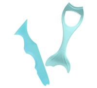 PLAFOPE 2pezzi Stencil Per Eyeliner Silicone Applicazione Per e Mascara Riutilizzabile Per Sopracciglia e Ombretto Facile Usare Per Principianti e Professionisti