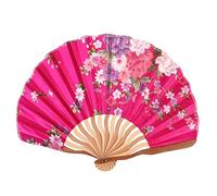 PLAFOPE 2pezzi Ventaglio Pieghevole Stile Giapponese Decorazione Casa Per Donne Rosa Materiale Resistente Design Unico