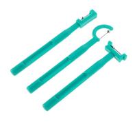 PLAFOPE 3 Pezzi Allenatore Muscolare Orale per Strumento per Esercizi Punta della Lingua Migliorar Pronuncia Stabilità della Mascella Trainer Portatile in Plastica Verde