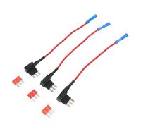 PLAFOPE 3 Pezzi Kit Mini Fuse Tap Adapter per Auto Accessori per Estrazione Fusibili e Modifica Circuiti Veicolari Compatibile con Auto Suv e Camion Strumento Essenziale per Sostituzione e