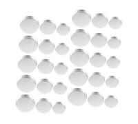 PLAFOPE 30 pezzi Pz Palette Vuote per Cosmetici in Alluminio Contenitori Rotondi Ricaricabili per Ombretti Fard e Illuminanti Pannelli Resistenti per da Te Formati