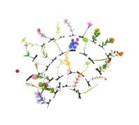 PLAFOPE 30pezzi Fermagli per Capelli Decorativi Design di Piante Prato Farfalla Fungo Accessori per Capelli Adatte per Feste in Spiaggia e Uscite Quotidiane Stile Casuale