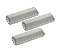 PLAFOPE 3pezzi Astuccio Rigido in Latta Per Studenti Organizer Per Penne e Matite Con Coperchio Ribalta Resistente e Compatto Per Cancelleria Scolastica e Ufficio