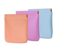 PLAFOPE 3pezzi Borsa Cosmetica Tascabile Pratico Per Viaggio Piccole Chiusura Automatica Adatta Per Trucco e Accessori Per Escursioni e Uso Quotidiano
