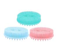 PLAFOPE 3pezzi Spazzola Silicone Per Bagnetto Ragazzo Ragazza Massaggio e Esfoliazione Per Da Accessori Per La Del Ragazzo Ragazza