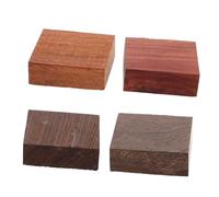 PLAFOPE 4 pezzi Blocchi di Legno Duro Assortito per Creazione in Legno Naturali con Texture Uniche per Fai da Te Artigianale