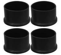 PLAFOPE 4 Pezzi Piedini in Gomma Nera per Gambe Sedie e Mobili, Antiscivolo | Facili da Installare, Grip Stabile, per Legno e Uso Domestico o Esterno, Tutela il Pavimento