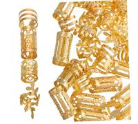 PLAFOPE 40pezzi Gioielli per Capelli Anelli Fermaglio per Trecce Accessori per Capelli Fibbia per Costumi Decorazioni per Trecce da Donna