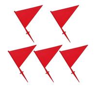 PLAFOPE 5 Bandierine di Segnalazione del Territorio in Plastica Abs Resistente allo Sbiadimento, Marcatore da Giardino Picchetto Facile da Installare, per Marcatura Paesaggistica,