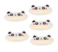 PLAFOPE 5 Pezzi Dispenser Per Dentifricio Con Motivo A Panda Facile Da Usare Salva Il Dentifricio Per Ragazzi E Ragazze