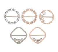 PLAFOPE 5 pezzi Fermagli Metallo per Camicie da Donna Clip Annodate Decorative per Magliette e Sciarpe Fermaglio Moda per Abbigliamento Estivo Accessori Armadio Versatili e Traspiranti