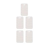 PLAFOPE 5 Pezzi Piedini per Mobili Bianchi in Plastica Antiscivolo, Rialzo per Letto e Divano Facile da Installare, Spessori per Livellamento per Case e Bagni