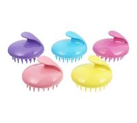 PLAFOPE 5 pezzi Spazzole Stimolanti per Capelli in Silicone Piccole e Leggere per Trattamento Delicato del Capelluto e Shampoo Casa Ergonomiche e Facili da Usare