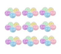 PLAFOPE 50 Pezzi Capsule Vuote Rotonde in Plastica Macaron Morbidi Colori per Distributori Automatici e Contenitori Giocattoli Feste Natale