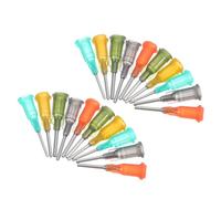 PLAFOPE 50 Pezzi Punta Dosatrice per Ceramica 14g-18g, Accessorio Preciso | Acciaio Inossidabile e Plastico, Uso DIY per Argilla e Smalto, Design a Perdita