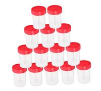 PLAFOPE 50 Pezzi Pz Contenitori per Campioni con Tappo Spirale Bicchieri Sigillati per Raccolta Campioni Feci e Laboratorio Plastica Perdite Colori Casuali Colore Casuale