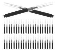 PLAFOPE 50 pezzi Spazzolino Pulizia Interdentale Nero Scovolino Apparecchi Ortodontici con Setole Morbide in Nylon e Manico Ergonomico per Protezione Gengive e Rimozione Placca Uso