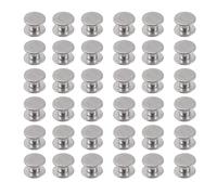 PLAFOPE 50 Set Binding Screw Post in Acciaio Inossidabile, Set di Rivetti Dado Argento, Superficie Liscia e Robusta, per Album Fotografici e Documenti, Rilegatura e Fissaggio