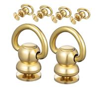 PLAFOPE 6 Fibbie Girevoli in Ottone per Borse Fai da Te Clip e Connettori per Cinturini di Borse Artigianali Ferramenta Durevole per Riparazione e Accessori a Tracolla