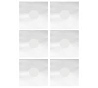 PLAFOPE 6 Pezzi Borsa per Dischi in Vinile, 12 Pollici, Po Bianco | Buste Esterne Vinili 33 Giri, Copertine Vinili, Conservazione Standard dei Dischi in Vinile