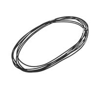 PLAFOPE 6 Pezzi Corde Elastiche Nere in Nylon Fibbia Metallica per Quaderno da Viaggio A5, Robuste e Elastiche, Accessori per Diario Fai-da-te