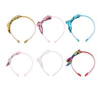 PLAFOPE 6 pezzi Fasce Mermaid con Paillettes Elastiche per Adulti Accessori Decorativi per Feste e Foto Party