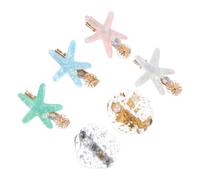 PLAFOPE 6 Pezzi Fermagli per Chioma Donna Stelle Marine e Conchiglie in Lega, Decorativi e Facili da Portare, Stile Spiaggia Elegante la Vita Quotidiana