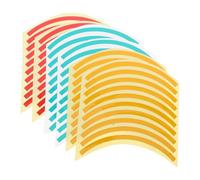 PLAFOPE 60 Pezzi Adesivi Riflettenti Manometro Impermeabili Tri-colore Rosso per Indicatori Pressione Industriale Resistenza Uv