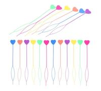 PLAFOPE 60 Pezzi Attrezzi per Trecce Cuore per Kit Strumenti French Braid Loops Colorati Accessori per Acconciature Ponytail e Updo Facile da Usare e Confortevole per Ragazze