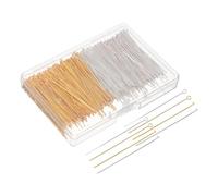 PLAFOPE 800 Pezzi Kit Perline e Spilli Bigiotteria con Piatta e Accessori Gioielli Fai da Te con Finiture Dorate e Argentate Strumenti Per Bracciali e Collane Confezione Organizzata