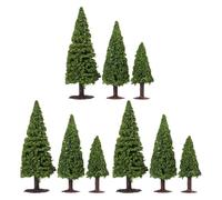 PLAFOPE 9 pezzi di ornamenti per piante da giardino in miniatura, accessori per giardino in miniatura, alberi modello per artigianato fai da te, micro paesaggio, treni, scenografie, architettura