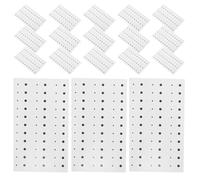 PLAFOPE Adesivi per Viso Beauty Spot Neri Impermeabili Set da 50 Pezzi Adesivi Finti per nei Riutilizzabili per Trucco di Halloween e Accessori Rave Tatuaggi Temporanei Delicati per