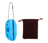 PLAFOPE Affilalame Portatile per Pattini da Ghiaccio in Plastica Blu Resistenza all'Usura e Catena Chiave per Manutenzione su Pista Colore Casuale