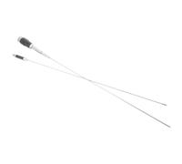 PLAFOPE Antenna CB per Radio Auto e Marine Pieghevole e Robusta in Metallo e Plastico Argento, per Uso Marino Radio Portatile e Fissa