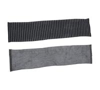 PLAFOPE Asciugamani Da Bagno Simple Home Strisce Esfolianti Asciugamani Scrub Per La Schiena Confezione Da 2 Strisce Nere Griglia Nera