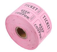 PLAFOPE Biglietti Lotteria Rotolo Doppio Numerati Rosa per Eventi Feste Premi e Raccolte Fondi Ticket Interattivi per Lotterie e Celebrazioni