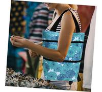 PLAFOPE Borsa Spesa con Ruote in Oxford Leggero e Resistente Carrellino Pieghevole per Supermercato e Viaggi Tote Trolley Pratico per Shopping Picnic e Scuola Design Salvaspazio e