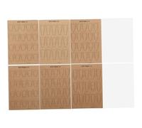 PLAFOPE Carta per Nail Art Bifacciale Riutilizzabile con 6 Modelli per Esercizi di Tracciamento e Fogli Trasparenti Pet, Strumento Portatile per Pratica di Pittura a Mano e Disegno Unghie