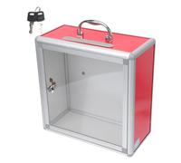 PLAFOPE Cassetta Postale Trasparente con Scatola per Lettere e Donazioni in Alluminio Capacità per Ufficio e Raccolta Fondi Design Semplice e Resistente