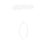 PLAFOPE Cerchietto Aureola Angelo Bianco Leggero per Costume Cosplay Carnevale Natale