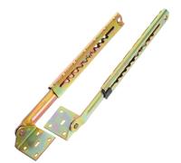 PLAFOPE Cerniera Regolabile in Acciaio Zincato per Alzata Divano Letto 10 Livelli, Asta di Sollevamento Angolare per Mobili Estetici, Kit 2 Pezzi per Riparazione e Supporto Lettino