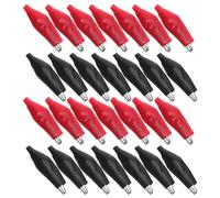 PLAFOPE Coccodrillo Isolati Pinze Robuste e Rapide 48 con Copertura in Pvc con Clip di Ferro Colorate per Test Elettrici per Prove Automobilistiche