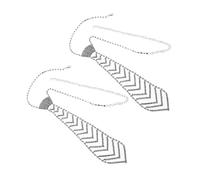 PLAFOPE Collana Cravatta con Strass Scintillanti 2 Pezzi in Lega di Rame Design a Forma di Freccia Regolabile per Eventi Business e Cosplay