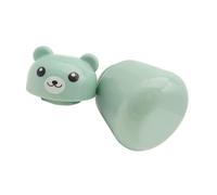 PLAFOPE Contenitore per Compresse Manuale Portatile Forma di Orso Multifunzione per Casa Viaggio e Ufficio Custodia Compatta per Pillole Materiale Sicuro e Design Decorativo Verde